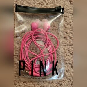 PINK Victoria's Secret Vibrant Pink Earbuds